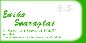 eniko smaraglai business card